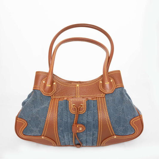 CELINE Denim Shoulder Bag