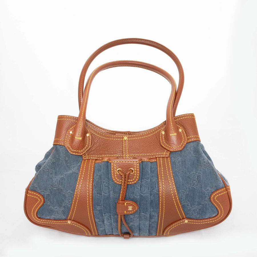 CELINE Denim Shoulder Bag