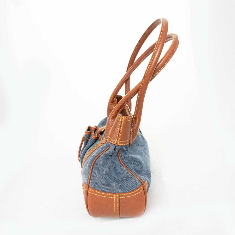 CELINE Denim Shoulder Bag