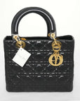 CHRISTIAN DIOR Lady Dior Lambskin Handbag