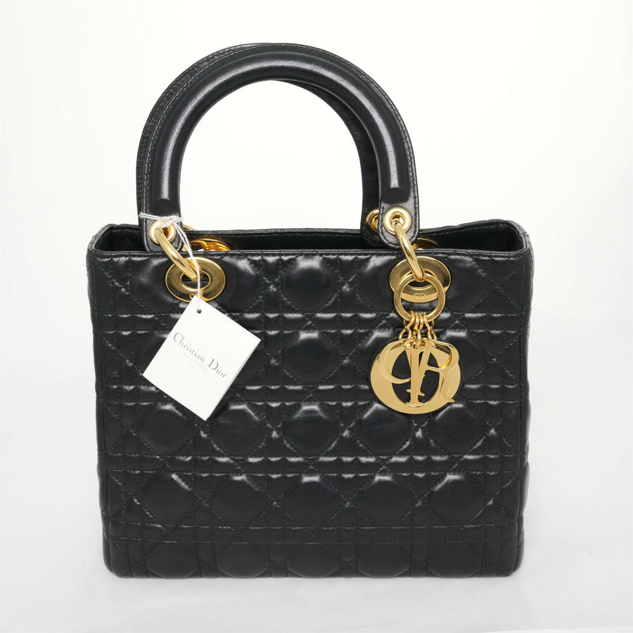 CHRISTIAN DIOR Lady Dior Lambskin Handbag