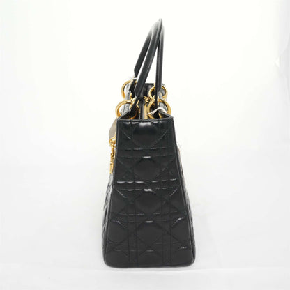 CHRISTIAN DIOR Lady Dior Lambskin Handbag