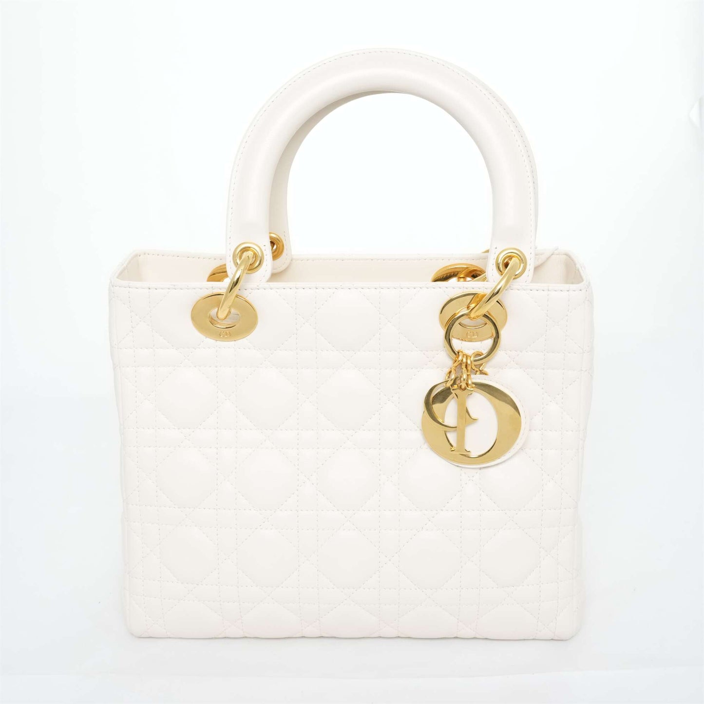 CHRISTIAN DIOR Lady Dior Lambskin Handbag