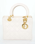 CHRISTIAN DIOR Lady Dior Lambskin Handbag