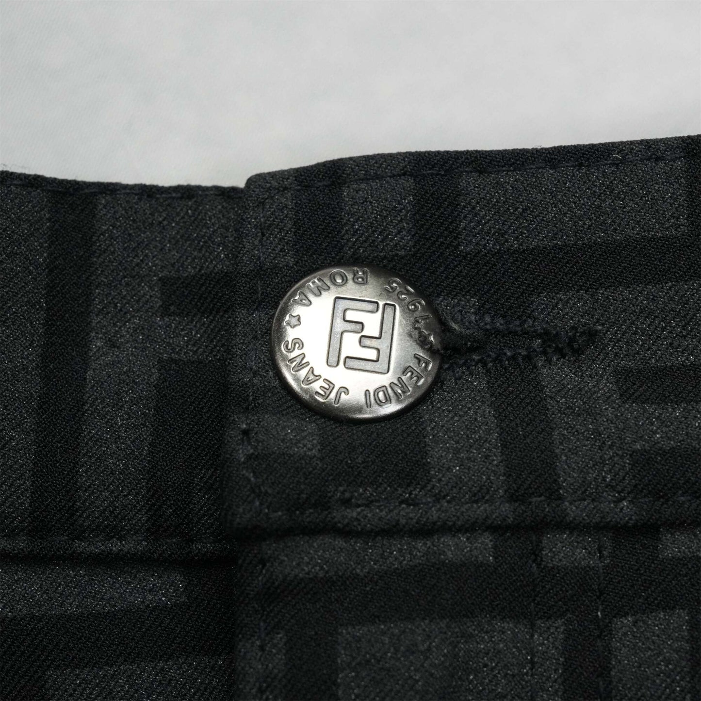 FENDI Zucca Pattern FF Logo Button I40 Skirt