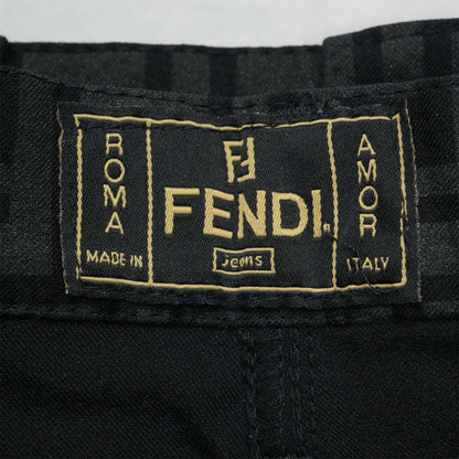 FENDI Zucca Pattern FF Logo Button I40 Skirt