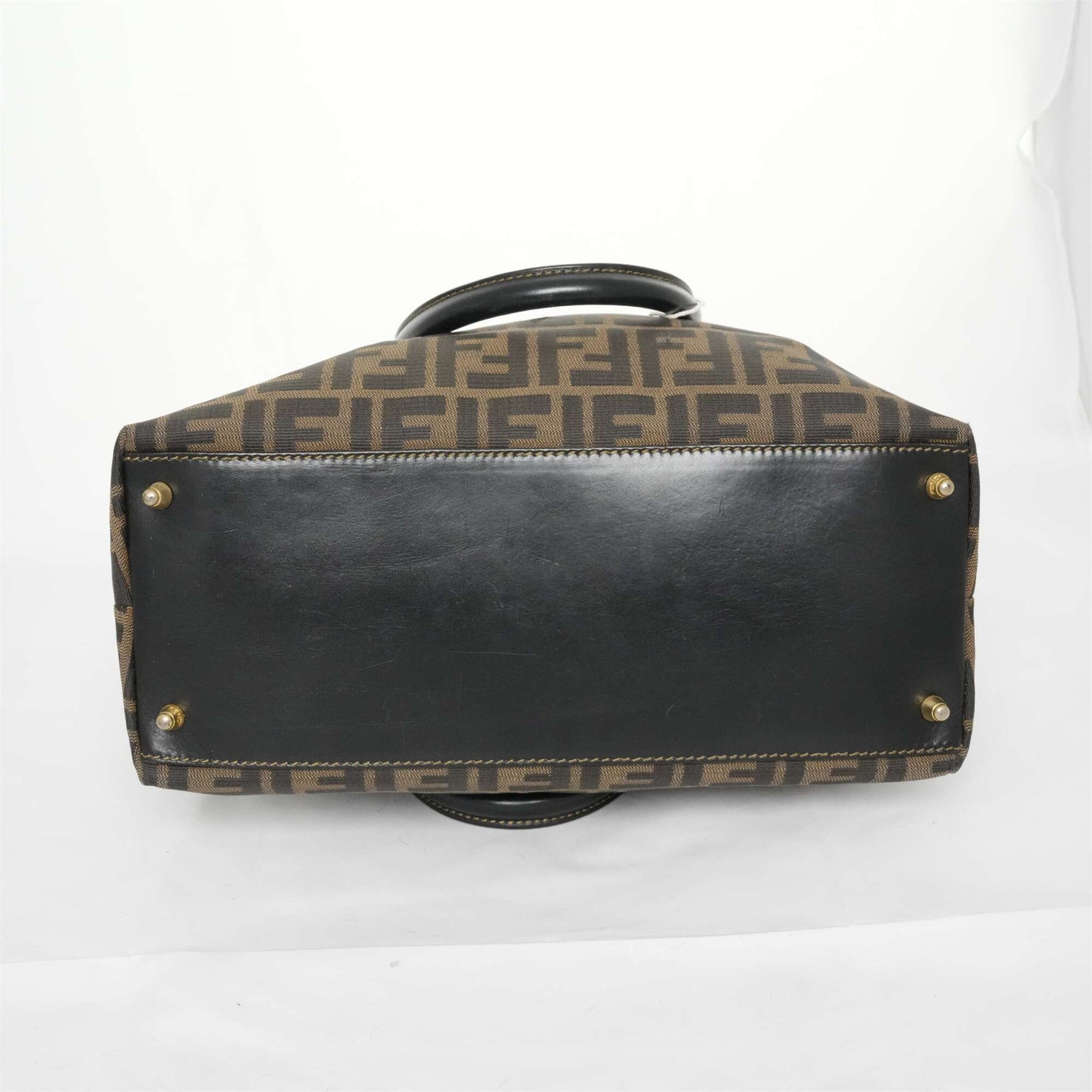 FENDI With Zucca Pattern Nylon Canvas HandBag