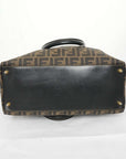 FENDI With Zucca Pattern Nylon Canvas HandBag