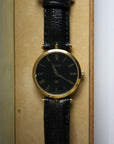 GUCCI GP/Leather Sherry Line 30mm Quartz Black Dial Watch