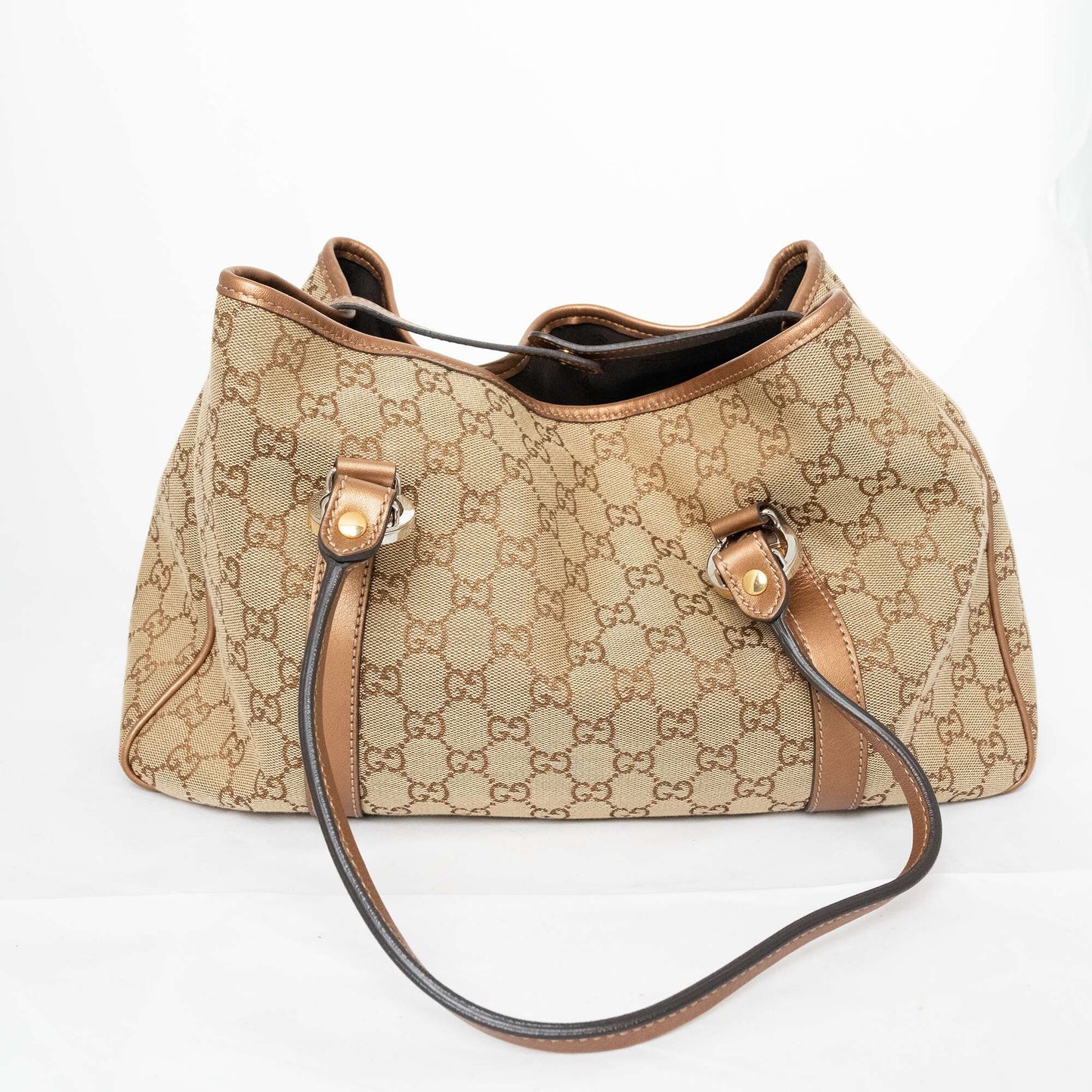 GUCCI GG Twins GG Canvas Shoulder Bag