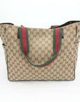 GUCCI  GG Canvas Sherry Line 161836 Tote Bag/Handbag