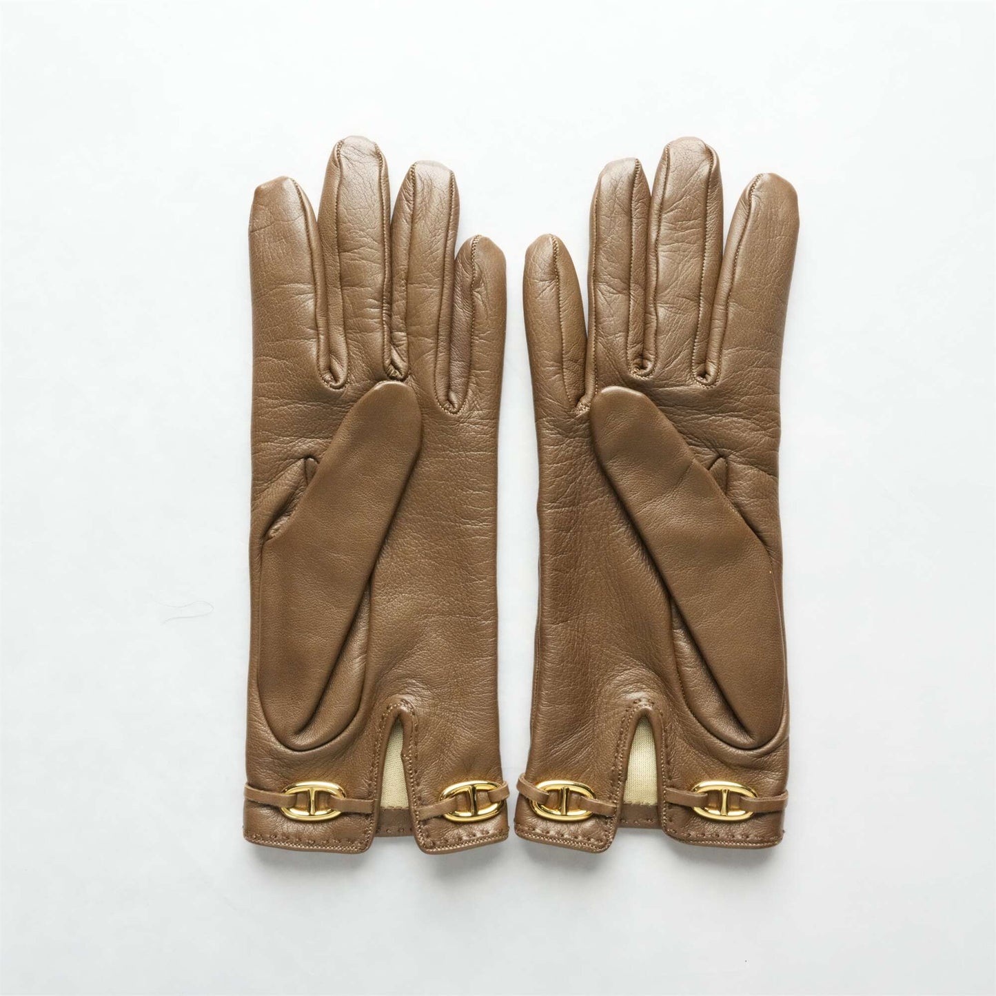 HERMES Chaine d'Ancre Leather Gloves OTHER ACCESSORY