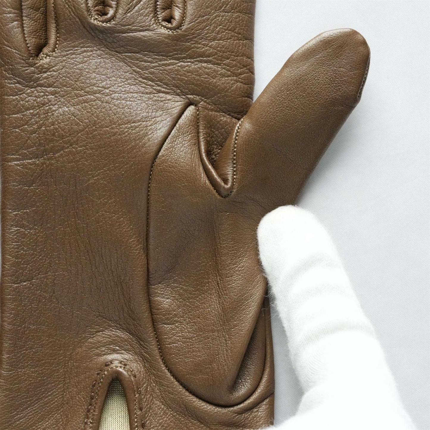 HERMES Chaine d'Ancre Leather Gloves OTHER ACCESSORY