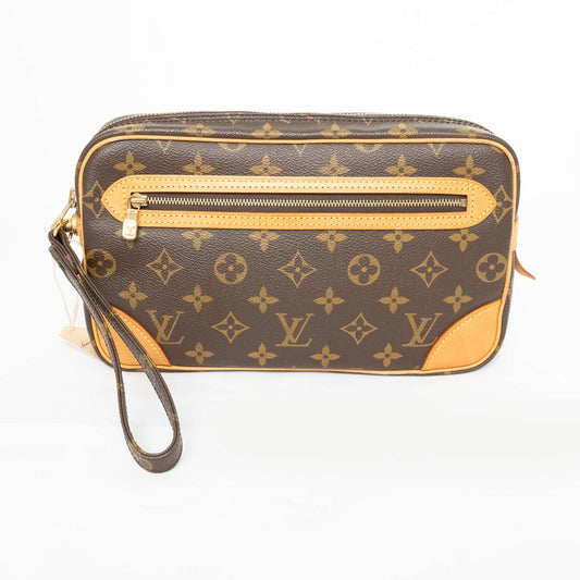 LOUIS VUITTON Monogram Pochette Marly Dragonne Handbag M51825