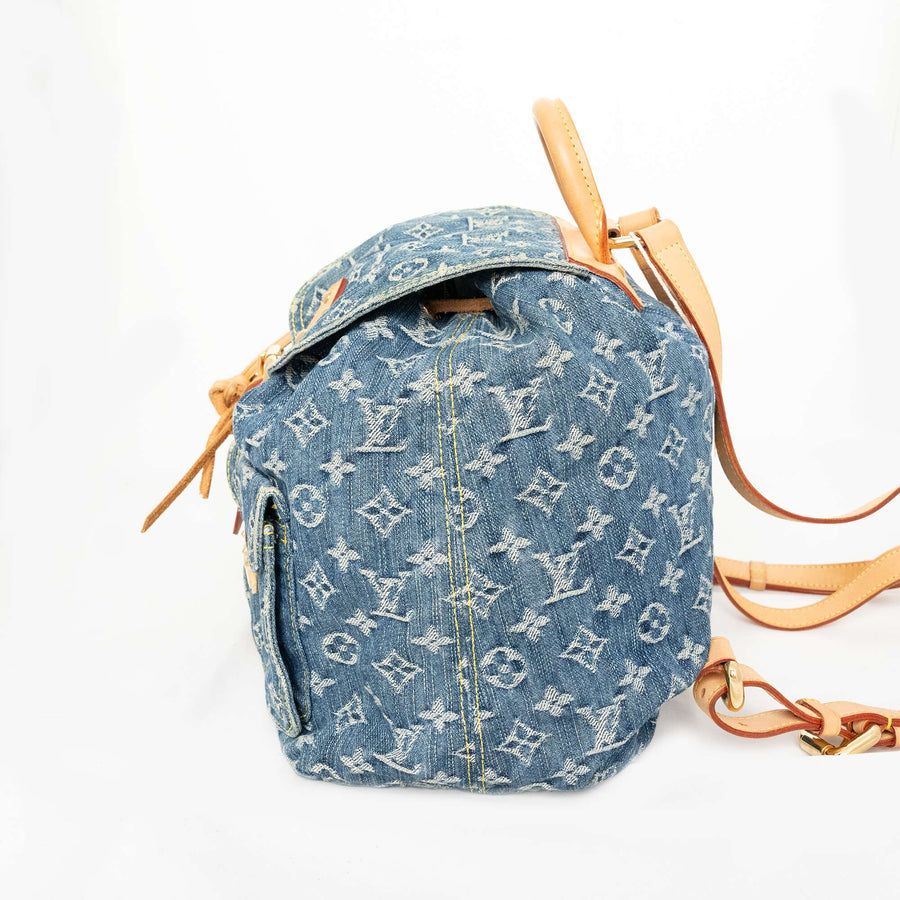 LOUIS VUITTON Monogram Denim Sac A Dos GM Backpack M95056