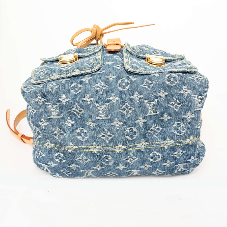 LOUIS VUITTON Monogram Denim Sac A Dos GM Backpack M95056