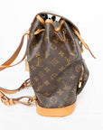 LOUIS VUITTON Monogram Montsouris MM  Backpack  M51136