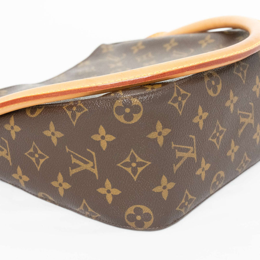 LOUIS VUITTON Monogram LoopingMM Canvas Shoulder Bag M51146