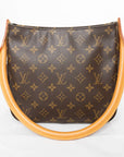 LOUIS VUITTON Monogram LoopingMM Canvas Shoulder Bag M51146