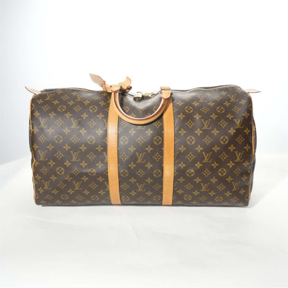 LOUIS VUITTON Monogram Keepal55 Boston Handbag M41424