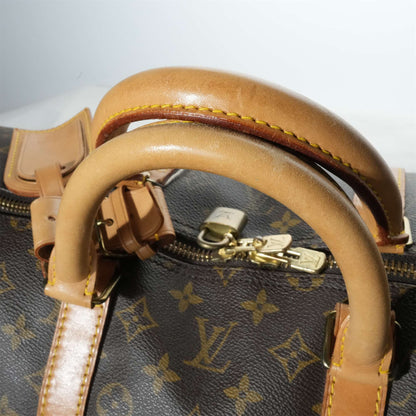 LOUIS VUITTON Monogram Keepal55 Boston Handbag M41424