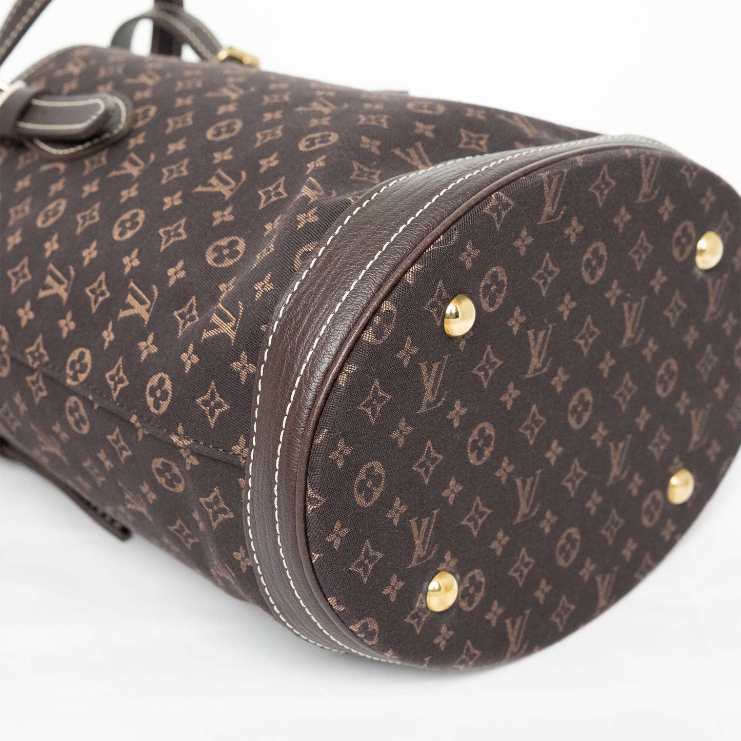 LOUIS VUITTON Monogram Bucket PM Ebene Handbag