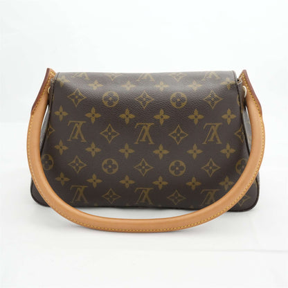 LOUIS VUITTON Monogram Mini Looping Handbag M51147