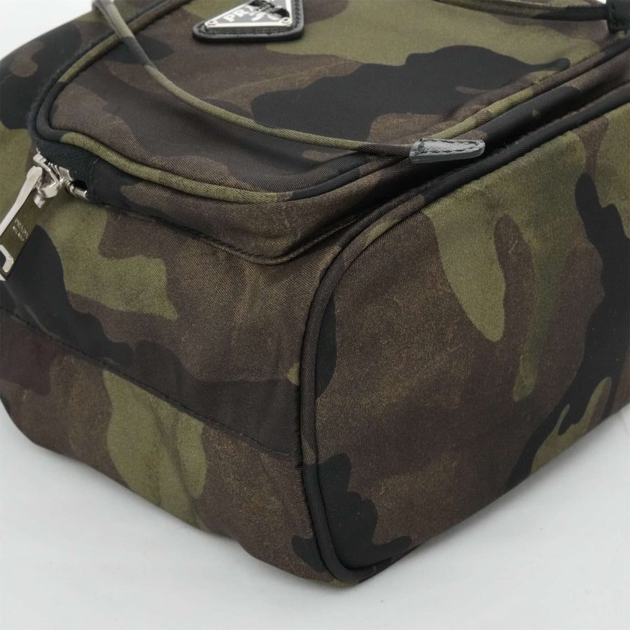 PRADA Drawstring Type Nylon Camouflage 1N1864 Hangbag